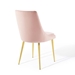 Viscount Modern Accent Performance Velvet Dining Chair - Pink - MOD5018