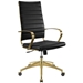 Jive Gold Stainless Steel Highback Office Chair - Gold Black - MOD5021