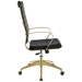 Jive Gold Stainless Steel Highback Office Chair - Gold Black - MOD5021