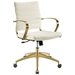 Jive Gold Stainless Steel Midback Office Chair - Gold White - MOD5024