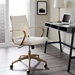 Jive Gold Stainless Steel Midback Office Chair - Gold White - MOD5024