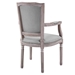 Penchant Dining Armchair Upholstered Fabric Set of 2 - Light Gray - MOD5099
