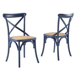 Gear Dining Side Chair Set of 2 - Midnight Blue 