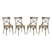 Gear Dining Side Chair Set of 4 - Gray - MOD5169