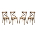 Gear Dining Side Chair Set of 4 - Walnut - MOD5171