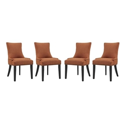 Marquis Dining Chair Fabric Set of 4 - Orange 