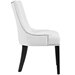 Marquis Dining Chair Faux Leather Set of 4 - White - MOD5217