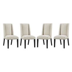 Baron Dining Chair Fabric Set of 4 - Beige 