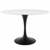 Lippa 48" Oval Wood Top Dining Table - Black White