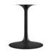 Lippa 40" Round Artificial Marble Dining Table - Black White - MOD5278