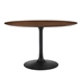 Lippa 47" Round Walnut Dining Table - Black Walnut - MOD5284
