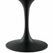 Lippa 60" Oval Wood Top Dining Table - Black White - MOD5291