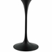Lippa 28" Round Artificial Marble Bar Table - Black White - MOD5299