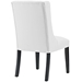 Baronet Dining Chair Vinyl Set of 4 - White - MOD5325