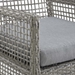 Aura Dining Armchair Outdoor Patio Wicker Rattan Set of 4 - Gray Gray - MOD5392