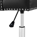 Regent Tufted Button Swivel Faux Leather Office Chair - Black - MOD5463