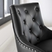 Regent Tufted Button Swivel Faux Leather Office Chair - Black - MOD5463