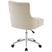Regent Tufted Button Swivel Upholstered Fabric Office Chair - Beige - MOD5468