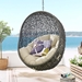 Hide Sunbrella® Fabric Swing Outdoor Patio Lounge Chair Without Stand - Gray Beige - MOD5506