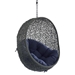 Hide Sunbrella® Fabric Swing Outdoor Patio Lounge Chair Without Stand - Gray Navy - MOD5508