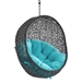 Encase Swing Outdoor Patio Lounge Chair Without Stand - Black Turquoise - MOD5525