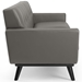 Engage Top-Grain Leather Living Room Lounge Sofa - Gray - MOD5651