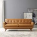 Engage Top-Grain Leather Living Room Lounge Sofa - Tan - MOD5652