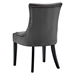 Regent Tufted Performance Velvet Dining Side Chairs - Set of 2 - Charcoal - MOD5765