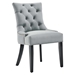 Regent Tufted Performance Velvet Dining Side Chairs - Set of 2 - Light Gray - MOD5768