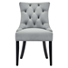 Regent Tufted Performance Velvet Dining Side Chairs - Set of 2 - Light Gray - MOD5768