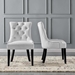 Regent Tufted Performance Velvet Dining Side Chairs - Set of 2 - White - MOD5773