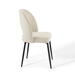 Rouse Upholstered Fabric Dining Side Chair - Black Beige - MOD5843