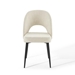 Rouse Upholstered Fabric Dining Side Chair - Black Beige - MOD5843