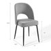 Rouse Upholstered Fabric Dining Side Chair - Black Light Gray - MOD5845
