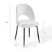 Rouse Upholstered Fabric Dining Side Chair - Black White - MOD5846
