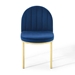 Isla Channel Tufted Performance Velvet Dining Side Chair - Gold Navy - MOD5849