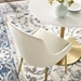 Viscount Performance Velvet Dining Chairs - Set of 2 - Gold Ivory - MOD5871