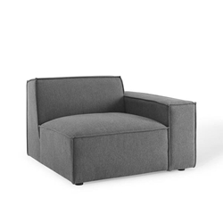 Restore Right-Arm Sectional Sofa Chair - Charcoal 