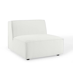 Restore Sectional Sofa Armless Chair - White 