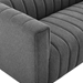 Reflection Channel Tufted Upholstered Fabric Sofa - Charcoal - MOD6000