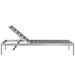 Shore Chaise Outdoor Patio Aluminum Set of 6 - Silver Gray Style A - MOD6051