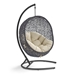 Encase Sunbrella® Swing Outdoor Patio Lounge Chair - Black Beige - MOD6175
