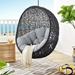 Encase Sunbrella® Swing Outdoor Patio Lounge Chair - Black Gray - MOD6176