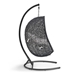 Encase Sunbrella® Swing Outdoor Patio Lounge Chair - Black White - MOD6178