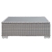 Conway 45" Outdoor Patio Wicker Rattan Coffee Table - Light Gray - MOD6271
