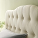Annabel Queen Upholstered Fabric Headboard - Ivory - MOD6457