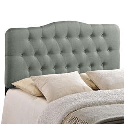 Annabel King Upholstered Fabric Headboard - Gray 