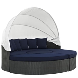 Sojourn Outdoor Patio Sunbrella® Daybed - Canvas Navy Style B 