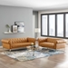 Idyll Tufted Upholstered Leather Sofa and Loveseat Set - Tan - MOD6859