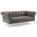 Idyll 3 Piece Upholstered Leather Set - Gray - MOD6860